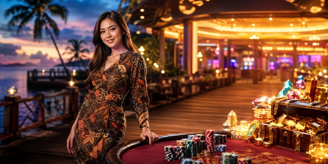 Proses deposit mudah alih bermotif batik untuk akaun blackjack di Sabah